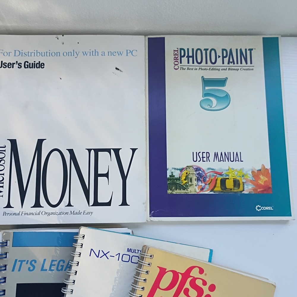 Lot Of 8 Vtg Computer Printer Software Books Clipart Microsoft Printmaster PFS - Picture 4 of 15